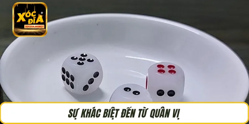 Sự khác biệt đến từ quân vị 