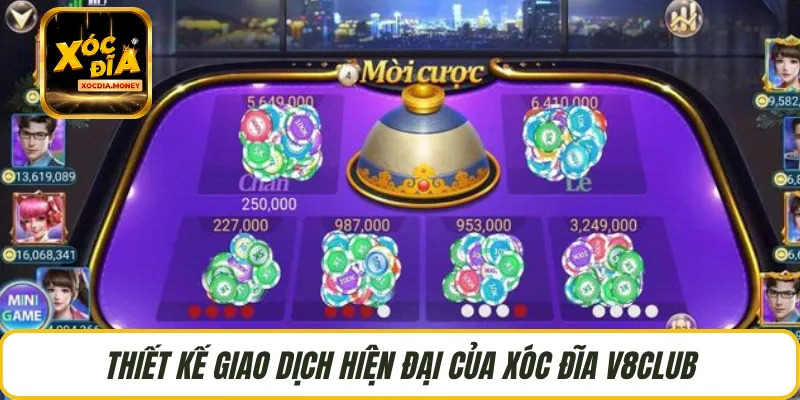 Thiết kế giao dịch hiện đại của xóc đĩa V8CLUB